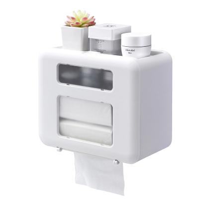 China Stocked Waterproof Toilet Paper Box Toilet Paper Storage Holder for sale