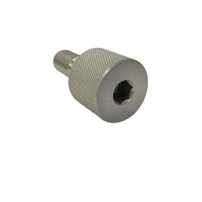 China Aluminum Cheap Products Highkly Required Aluminum Knurled Bolt CNC Turn Machining for sale