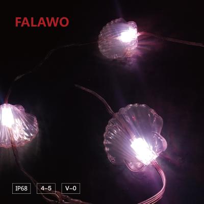 China FLWG03 Falawo LED RGB Shell Fashion Decoration IP68 Outdoor Waterproof String Light for sale