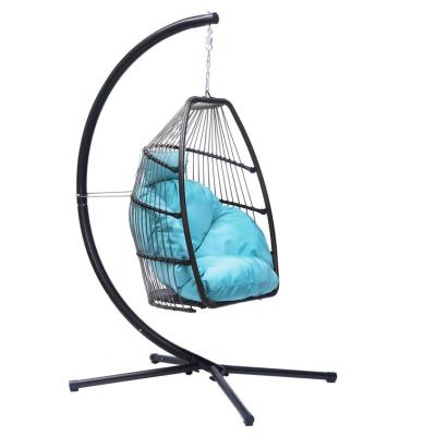 China Eco-friendly High Quality Outdoor Indoor Egg Chair Swing Hanging Hanging Chair With Bracket Pod Hanging Chair for sale