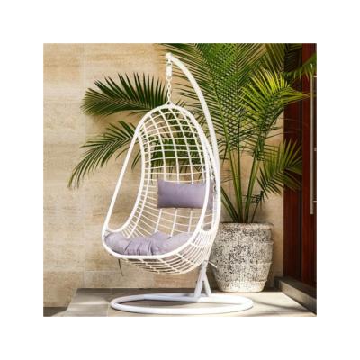 China Hot Sale Contemporary 1 Person Not Easy To Break Egg Swing Chair With Hanging Rack Swing Chairs Swing Chair for sale