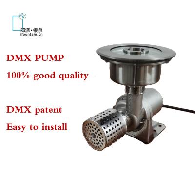 China Commercial buildings DC24V dmx512 hot programmable variable speed fountain pump with dmx control system for dancing ground fountain music jumping jet for sale