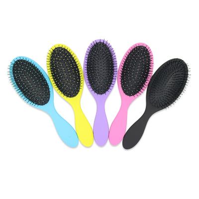 China Foldable Custom Logo 5 Color MJ Bristle Detangling Hair Brush Nylon Curly Hair Wet And Dry Makeup Brush for sale