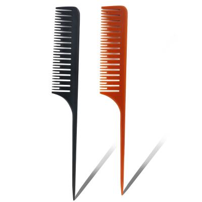 China Custom Haircut Comb Easy High Temperature Resistant Rat Tail Haircut Comb Hairdressing Tools Anti Static Comb for sale