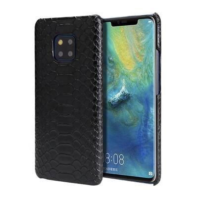 China Handmade Custom Businessman Mate20Pro Snake Skin Phone Case Leather Cover Factory for sale