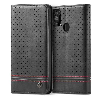 China 2020 New Arrival Shockproof Leather Phone Case For Samsung M30s Magnetic Wallet Phone Case With Card Holders for sale