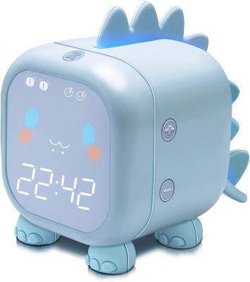 China Cute Novelty Dinosaur Digital Alarm Clock For Kids Bedroom Children Sleep Trainer Wake Up Light And Night Light With USB for sale