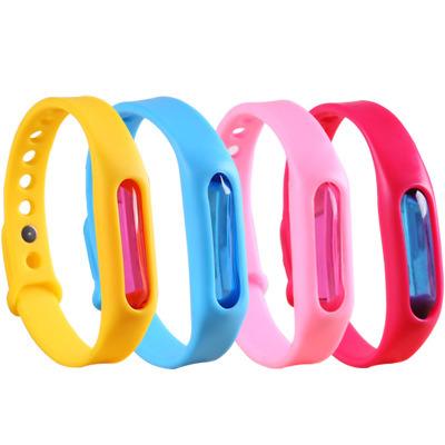 China Factory Wholesale Eco-friendly Summer Silicone Mosquito Repellent Outdoor Wristband Bracelets For Kids for sale