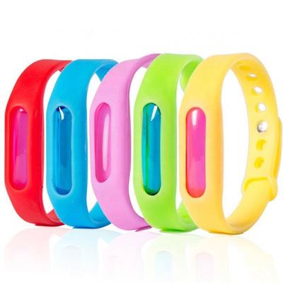 China Eco-friendly Colorful Waterproof Mosquito Summer Bracelet Wristband Silicone Viable Repellent Wristband for Kids and Adults for sale