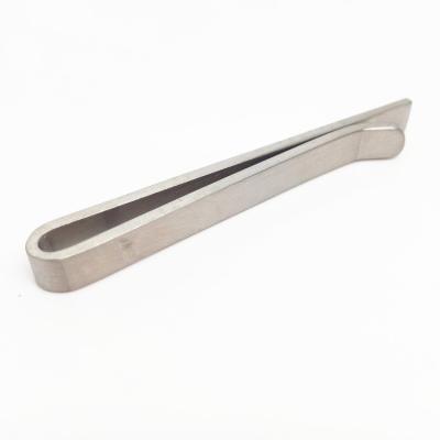 China High quality stainless steel brand simple design stainless steel tie clip for wedding for sale