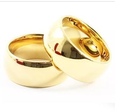 China Wholesale Factory Quality Tungsten Carbide Wedding Rings Gold CLASSIC for sale