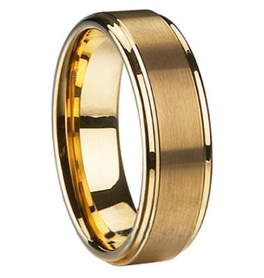 China Latest Fashionable Tungsten Ring Gold Ring Designs Gold Wedding Ring for sale