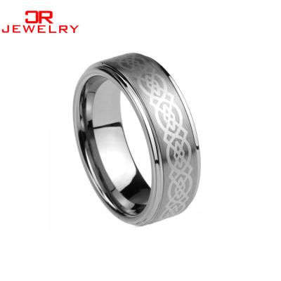 China Wholesale CLASSIC China Glow Celtic Tungsen Couples Rings for sale