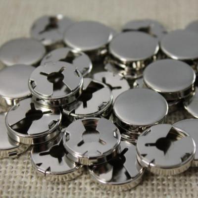 China Customized Size Brass Knob Cover Nickel Free Round Locking Findings for sale