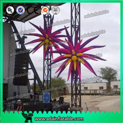 China 3M Outdoor Event Stage Decoration Inflatable Lotus Flower Giant Flower for sale