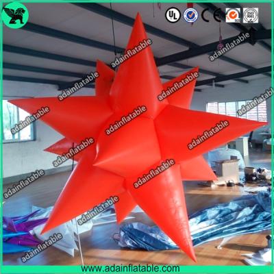 China Lighting Inflatable Star, Red Star Inflatable,Event Ceiling Inflatable Star for sale