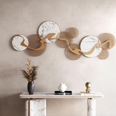 China Stocked 2021 New Design Iron Art Fashion Home Interior Wall Hanging Wall Decoration for sale