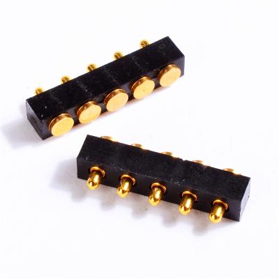 China Spring Loaded Pogo Pin Connector 5 Pin Male Connector Smart Watch Battery Pogo Spring Connector for sale