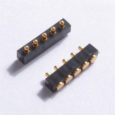 China Smart Watch Connector Electronics Cavity Connector Brass Spring Pogo Male Connector for sale