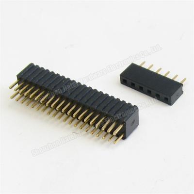 China Straight Way SMT Pin Smd Female PCB Header Pin Header Connector 2 for sale