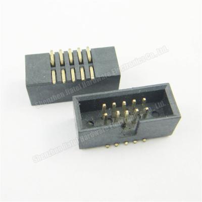 China PCB male connector PCB end 1.27*1.27mm SMT box header, 6pin 10pin to 64pin 1.27mm box header for sale