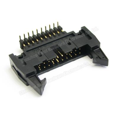 China PCB Through Hole Mount 10Pin~64Pin 2.54 Ejector Box Header for sale