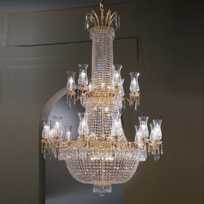 China Large Modern Modern French Empire Crystal Chandelier For Hotel Lobby Chandelier Empire Crystal Chandeliers for sale