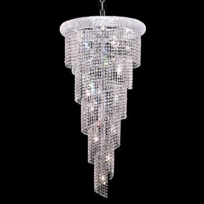 China Brand New Design Brand Lobby Empire Modern Gold Foyer Crystal Chandelier for sale