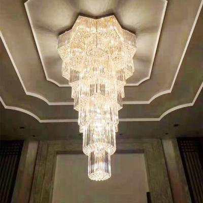 China Large Modern French Custom Villa Hotel Chandelier Lighting Led Luxury Empire K9 Crystal Chandelier for sale