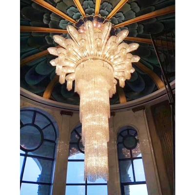 China Crystal Light Decorative Empire Hotel Modern Luxury Large Lobby Chandelier for Dubai Restaurants for sale