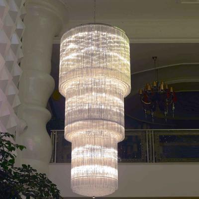 China Custom Made Empire Modern Hotel Lobby Large Gold High Quality Crystal Gold Chandelier for sale