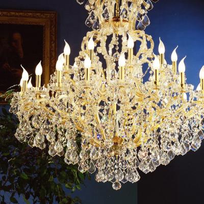 China Modern Decoration Maria Theresa Crystal Chandelier K9 Crystal Luxury Hotel Wedding Reverberation Hall Chandelier for sale