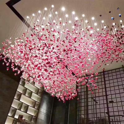 China Modern Restaurant Art Chandelier Stair Ceiling Lamp Crystal Glass Living Room Chandelier Villa for sale