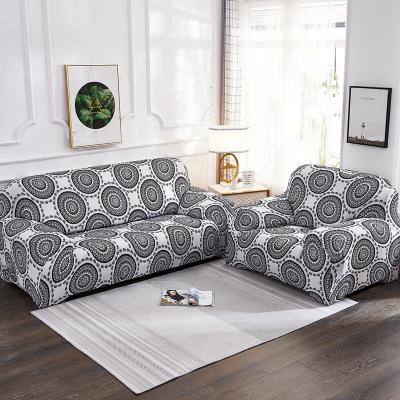 China Amazon Hot Selling Elastic Printing Full Cover Elastic Sofa Stretch Corner Sofa Covers Spandex Protective Elastic for sale