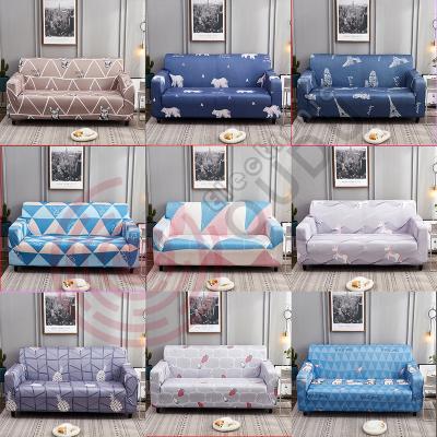 China Elastic 2 Seaters Plain Dyed Single Style Capa Para Sofa I Shape Slipcover Couch Covers For L Shaped Sofa for sale