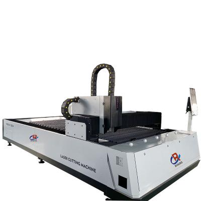 China Economic SERVOMOTOR low price 1000w-2000w laser power fiber laser cutting machine, 3050mm*1550mm 3015R working area for sale