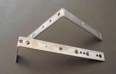 China Brass / Stainless Steel Sheet Metal Stamping Parts High Speed Shelf Bracket for sale