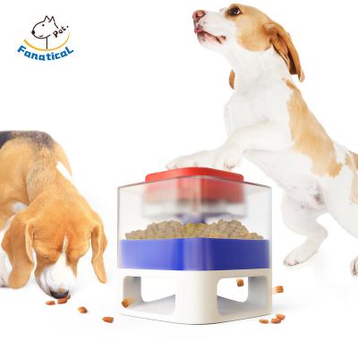 China Low Price High Quality Automatic Cat Dog Pet Feeder Adjustable Press Out Food for sale