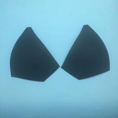 China High Quality Adjustable Women Swimwear Foam Bra Cups Long White Ellipse Foam Pads for sale