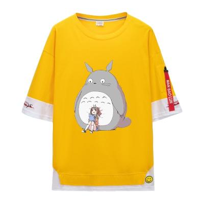 China Miyazaki Hayaototoro Summer T-shirt Animation Students Miyazaki Hayaototoro Cotton Long Sleeve Peripheral Short Sleeve Business Men's Women's Clothing for sale