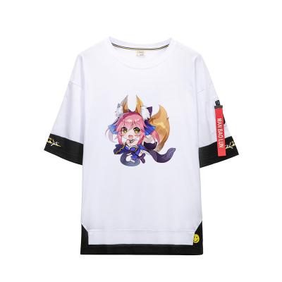 China Fate Viable Grand Order Anime T Shirt Fgo Peripheral Ruler Change Fate Night Student Casual Short Sleeve for sale