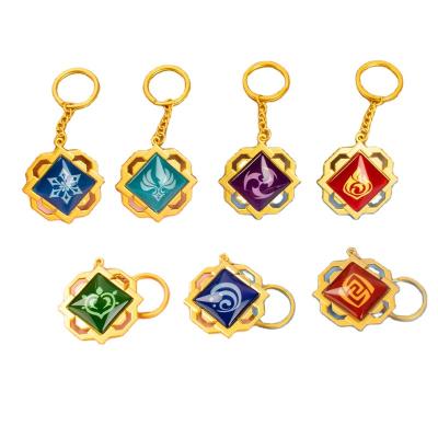 China Single Original Game Aidouty Pendant Eye Of God Of The Main Chain Yuan Anime Peripheral Secondary Of World Luminous Glass Moon God Badge for sale