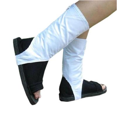 China Aidouty Single Wooden Leaf Sasuke Itachi Uchiha Xiao Organization Cosplay Shoes Spats Peripheral Dual-Use Fire Shade Cos Shoes for sale