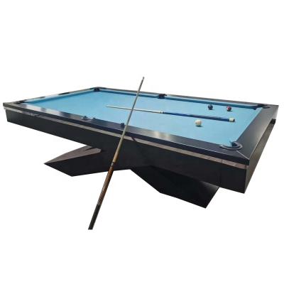 China Custom real low price indoor sport leather game pool table for home/club/store/hotel/family billiard game office for sale