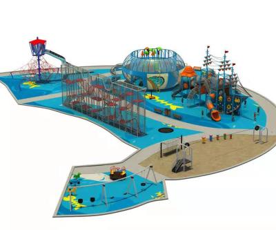 China Cheaper Commercial Customized Outdoor PE Park Kids Playground Equipment for sale