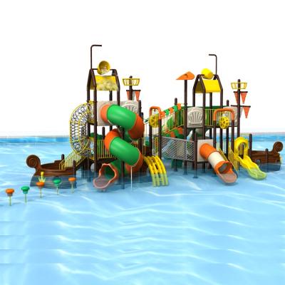 China Large Outdoor Plastic Playground Kids Water Park Slide Playground Equipment Slides For Sale. for sale