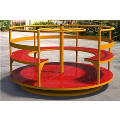 China Happy Plastic Playground Handicapped Outdoors Disappear Playground Equipment Round Swivel Chair. for sale