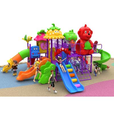 China Outdoor Plastic Kindergarten Playground Slide Game Set for sale