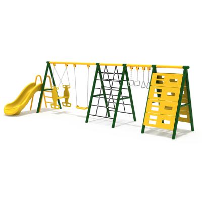 China Contemporary School Kids Outdoor Plastic Slide Swing Set Wholesale for sale