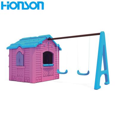 China Outdoor Coloful Furniture Indoor Playhouse Combo Child Swing for sale